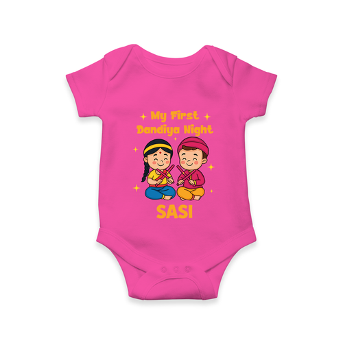 My First Dandiya Night Romper/Onesie | Personalized Baby Romper/Onesie for Navratri