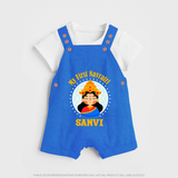 My First Navratri Devi Face Personalized Dungaree - COBALT BLUE - 0 - 5 Months Old (Chest 18")