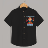 My First Navratri Shirt | Personalized Baby Shirt for Navratri Celebration - BLACK - 0 - 6 Months Old (Chest 23")