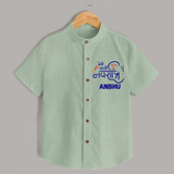 My First Navratri Shirt | Custom Baby Shirt for Festive Fun - MINT GREEN - 0 - 6 Months Old (Chest 23")