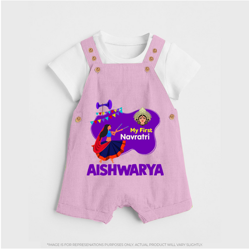 My First Navratri Garba Girl Personalized Dungaree