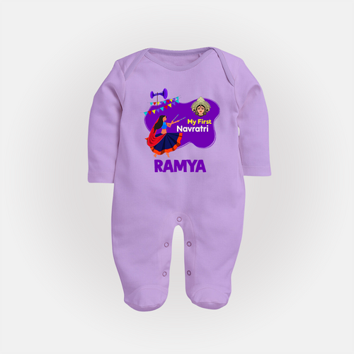 My First Navratri Sleep suit/full sleeve body suit | Custom Baby Sleep suit/full sleeve body suit for Little Festival-Goer