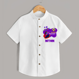My First Navratri Shirt | Custom Baby Shirt for Little Festival-Goer - WHITE - 0 - 6 Months Old (Chest 23")