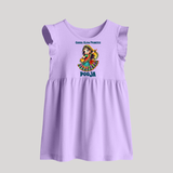 Garba Glow Princess Baby frock | Custom Baby Baby frock for Little Princess - LILAC - 0 - 3 Months Old (Chest 17")
