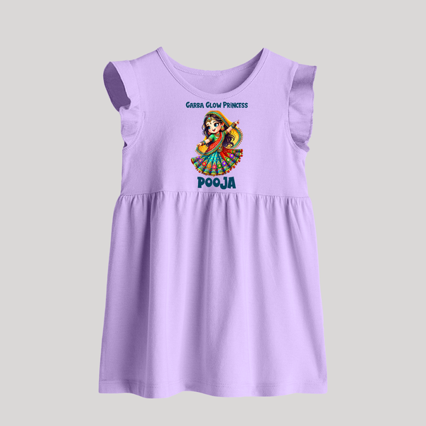 Garba Glow Princess Baby frock | Custom Baby Baby frock for Little Princess - LILAC - 0 - 3 Months Old (Chest 17")