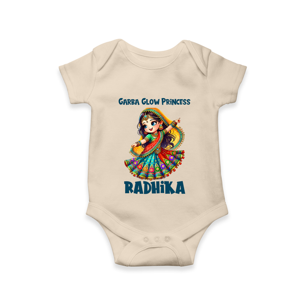 Choti Dandiya Queen Personalized Romper - IVORY - New Born (Chest 14")