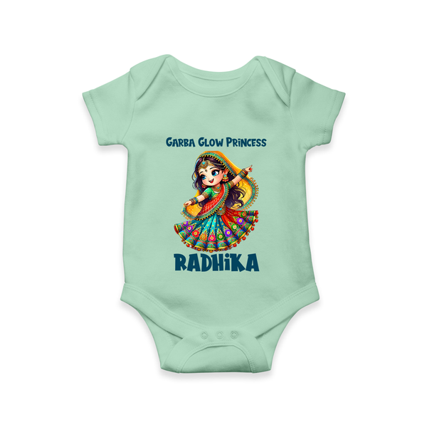 Choti Dandiya Queen Personalized Romper - MINT GREEN - New Born (Chest 14")