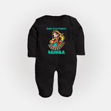 Choti Dandiya Queen Personalized Full Body Suit - BLACK - New Born (Chest 7.5")