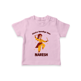 Garba Glow Princess Personalized  T Shirt - BABY PINK - 0-5 Months Old (Chest 17")