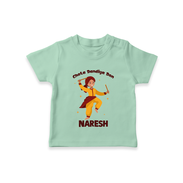 Garba Glow Princess Personalized  T Shirt - MINT GREEN - 0-5 Months Old (Chest 17")
