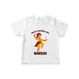 Garba Glow Princess Personalized  T Shirt - WHITE - 0-5 Months Old (Chest 17")