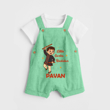 Chota Dandiya Don Personalized Dungaree - GREEN - 0 - 5 Months Old (Chest 18")