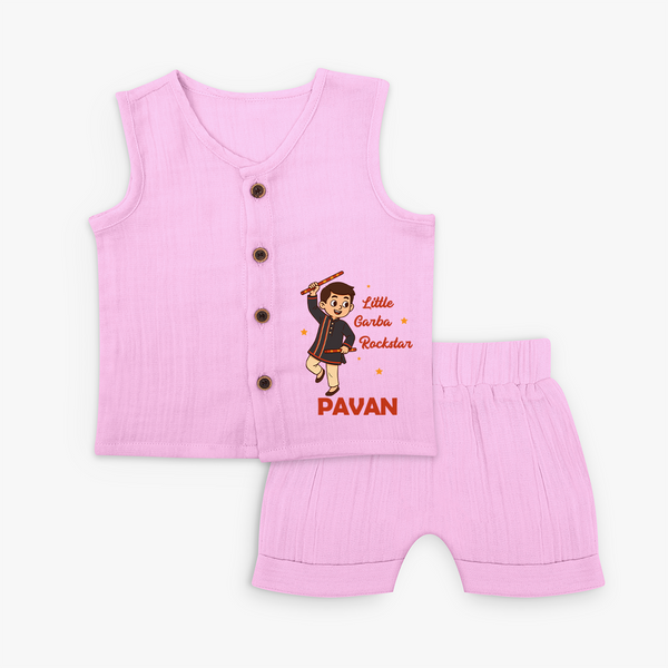Chota Dandiya Don Personalized Jabla Set - BABY PINK - 0 - 3 Months Old (Chest 9.8")