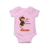 Chota Dandiya Don Personalized Romper - BABY PINK - New Born (Chest 14")