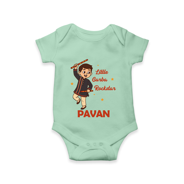 Chota Dandiya Don Personalized Romper - MINT GREEN - New Born (Chest 14")