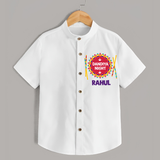 Dandiya Night Personalized Shirt - WHITE - 0 - 6 Months Old (Chest 23")