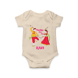 Dandiya Night Celebration Personalized Romper - IVORY - New Born (Chest 14")
