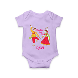 Dandiya Night Celebration Personalized Romper - LILAC - New Born (Chest 14")