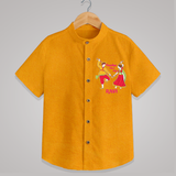 Dandiya Vibes Personalized Shirt - CHROME YELLOW - 0 - 6 Months Old (Chest 23")