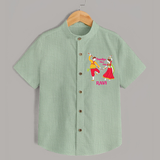 Dandiya Vibes Personalized Shirt - MINT GREEN - 0 - 6 Months Old (Chest 23")