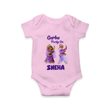 Dandiya Vibes Couple Personalized Romper - BABY PINK - New Born (Chest 14")
