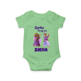 Dandiya Vibes Couple Personalized Romper - GREEN - New Born (Chest 14")