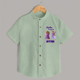 Garba Party On Shirt | Personalized Baby Shirt for Dance and Fun - MINT GREEN - 0 - 6 Months Old (Chest 23")