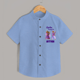 Garba Party On Shirt | Personalized Baby Shirt for Dance and Fun - SKY BLUE - 0 - 6 Months Old (Chest 23")