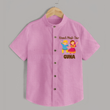 Naach Masti Time Shirt | Custom Baby Shirt for Little Dancers - BABY PINK - 0 - 6 Months Old (Chest 23")