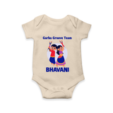 Nach Masti Time Garba Personalized Romper - IVORY - New Born (Chest 14")