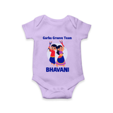 Nach Masti Time Garba Personalized Romper - LILAC - New Born (Chest 14")