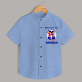 Garba Groove Team Shirt | Personalized Baby Shirt for Festival Fun - SKY BLUE - 0 - 6 Months Old (Chest 23")