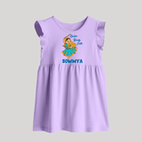 Garba Ready Cutie Baby frock | Custom Baby Baby frock for Garba and Navratri - LILAC - 0 - 3 Months Old (Chest 17")