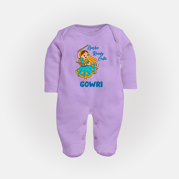 Garba Groove Team Personalized Full Body Suit - LILAC - New Born (Chest 7.5")