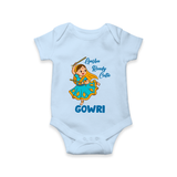 Garba Groove Team Personalized Romper - BABY BLUE - New Born (Chest 14")
