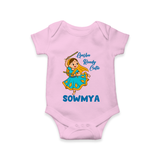 Garba Ready Cutie Romper/Onesie | Custom Baby Romper/Onesie for Garba and Navratri - BABY PINK - New Born (Chest 14")