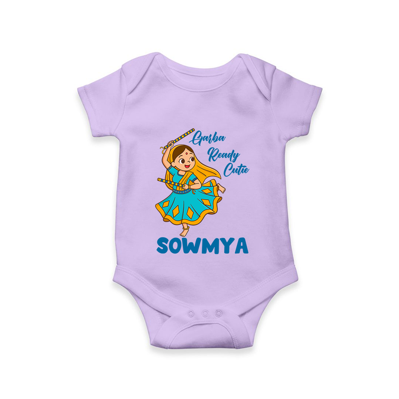 Garba Ready Cutie Romper/Onesie | Custom Baby Romper/Onesie for Garba and Navratri - LILAC - New Born (Chest 14")