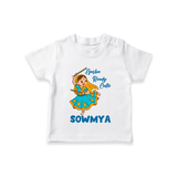 Garba Ready Cutie T-shirt | Custom Baby T-shirt for Garba and Navratri - WHITE - 0-5 Months Old (Chest 17")