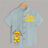 Little Garba Rockstar Shirt | Personalized Kids Shirt for Dancing and Celebration - ARCTIC BLUE - 0 - 6 Months Old (Chest 23")