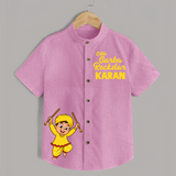 Little Garba Rockstar Shirt | Personalized Kids Shirt for Dancing and Celebration - BABY PINK - 0 - 6 Months Old (Chest 23")