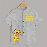 Dandiya Night Celebration Personalized Shirt - GREY - 0 - 6 Months Old (Chest 23")