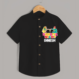 Dandiya Night Celebration Personalized Shirt - BLACK - 0 - 6 Months Old (Chest 23")