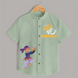 Dholiya Shirt | Custom Kids Shirt for Navratri and Dandiya Nights - MINT GREEN - 0 - 6 Months Old (Chest 23")