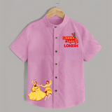 Garba Night Personalized Shirt - BABY PINK - 0 - 6 Months Old (Chest 23")