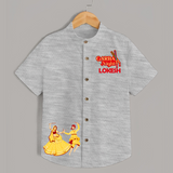 Garba Night Personalized Shirt - GREY - 0 - 6 Months Old (Chest 23")