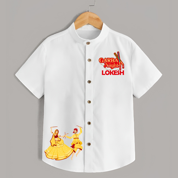 Garba Night Personalized Shirt - WHITE - 0 - 6 Months Old (Chest 23")