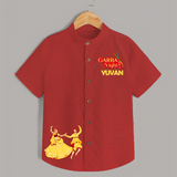 Garba Night Personalized Shirt - RED - 0 - 6 Months Old (Chest 23")