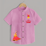 Little Dandiya Star Personalized Shirt - BABY PINK - 0 - 6 Months Old (Chest 23")