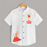 Little Dandiya Star Personalized Shirt - WHITE - 0 - 6 Months Old (Chest 23")