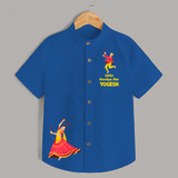 Little Dandiya Star Personalized Shirt - COBALT BLUE - 0 - 6 Months Old (Chest 23")